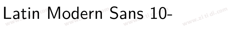 Latin Modern Sans 10字体转换 Latin Modern Sans 10字体转换